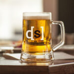 Branded beer mug